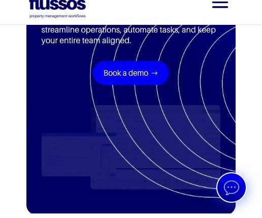 Flussos, a property management workflow site we designed